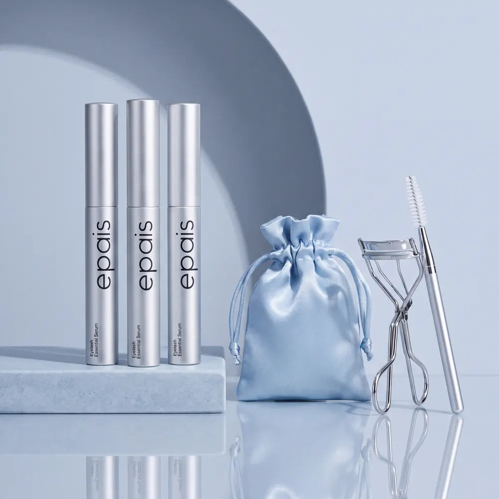 Kit de 3 sérums ÉPAIS con rizador, spoolie y neceser de regalo